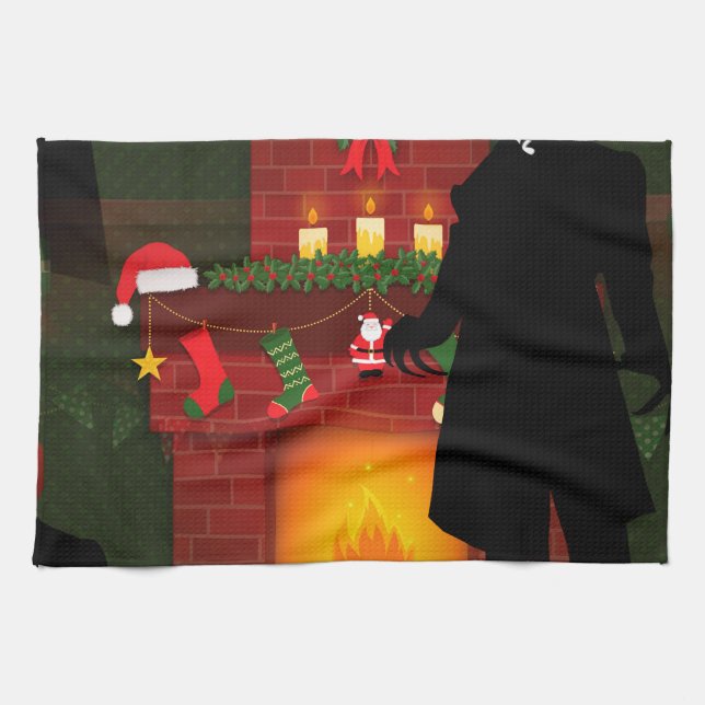 christmas nosferatu kökshandduk (Horisontell)