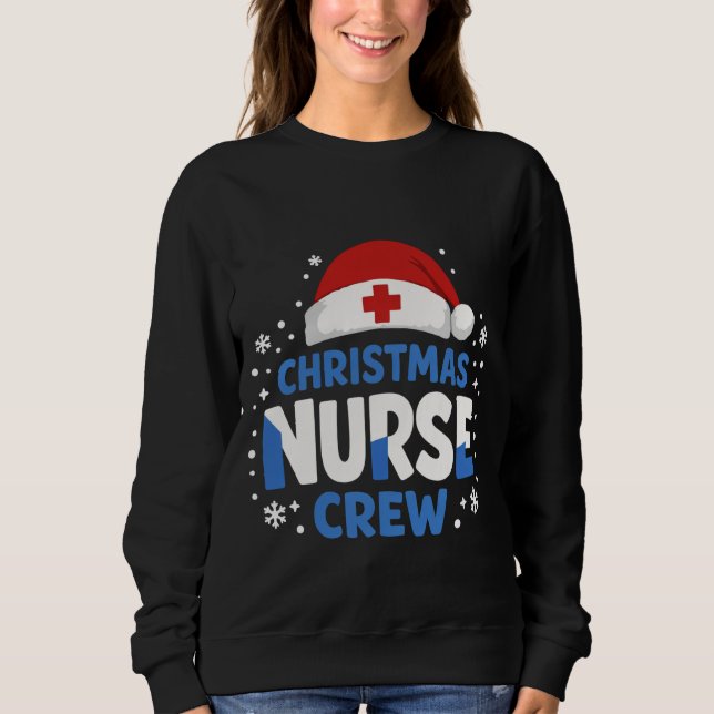 Christmas Nurse Crew – Funny Holiday Nurse T-Shirt (Framsida)