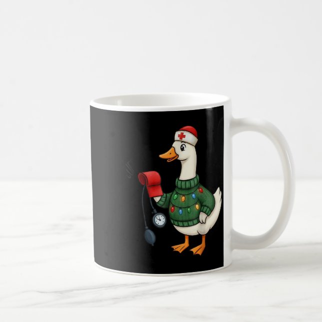 Christmas Nurse, Nurse Life, Cuff em Goose Christm Kaffemugg (Höger)