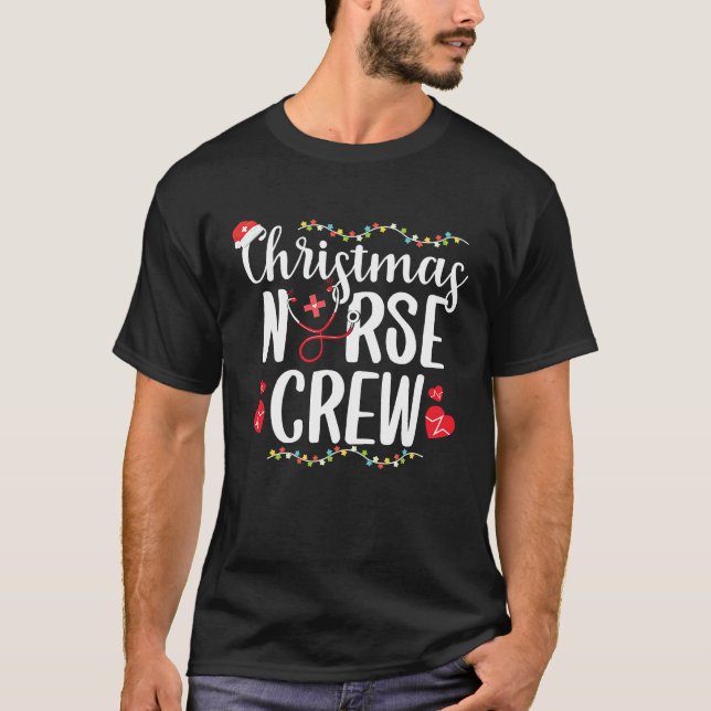 Christmas Nurse Nursing School RN Nurse Practition T Shirt (Framsida)