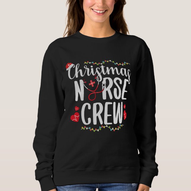 Christmas Nurse Nursing School RN Nurse Practition T Shirt (Framsida)