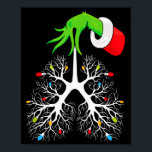 Christmas Nurse Resratory Therast Lung Lights Funn Poster<br><div class="desc">Christmas Nurse Resratory Therast Lung Lights Funnyx-mas</div>