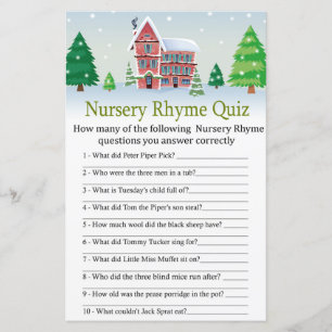 christmas Nursery Rhyme Quiz babyduschspel