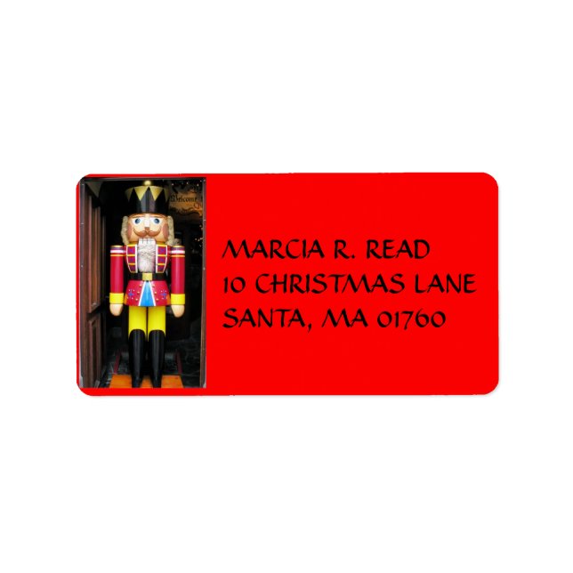 CHRISTMAS NUTCRACKER, ADRESSETIKETT, ADRESSETIKETT (Framsidan)