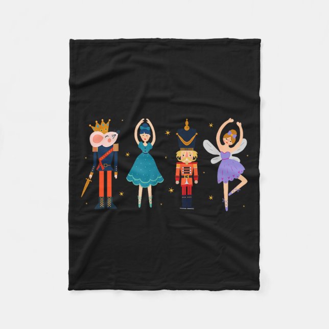 Christmas Nutcracker Ballet - Nutcracker  Fleecefilt (Framsidan)