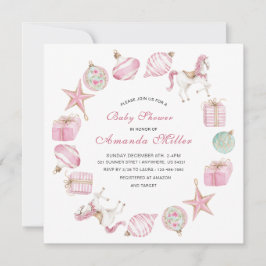 Christmas Nutcracker Ballet Pink watercoInvitation Inbjudningar