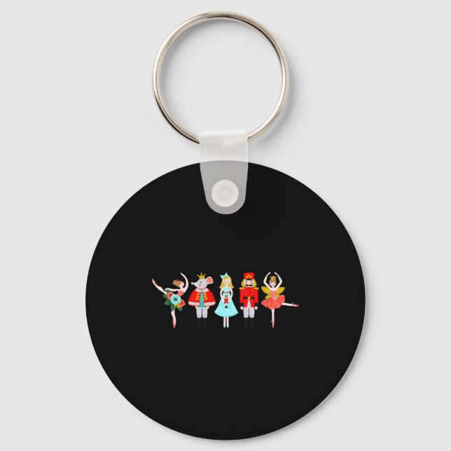 Christmas Nutcracker Character Illustrations  Nyckelring (Framsida)