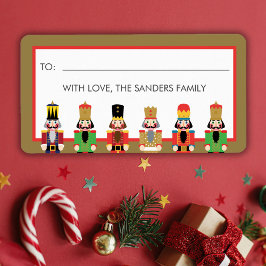CHRISTMAS NUTCRACKER GIFT STICKER ADRESSETIKETT
