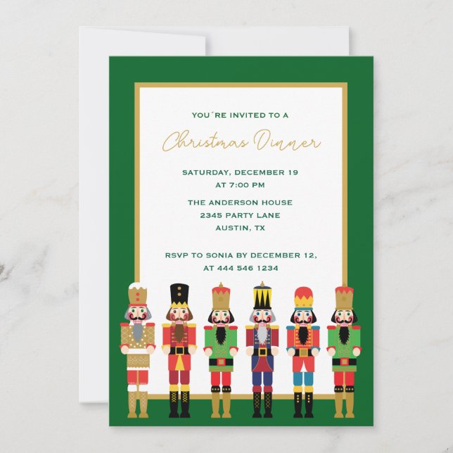 CHRISTMAS NUTCRACKER INBJUDNINGAR (Framsida)
