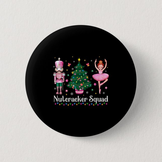 Christmas Nutcracker Squad Ballet Dance Women Kids Knapp (Framsida)