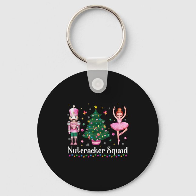 Christmas Nutcracker Squad Ballet Dance Women Kids Nyckelring (Framsida)