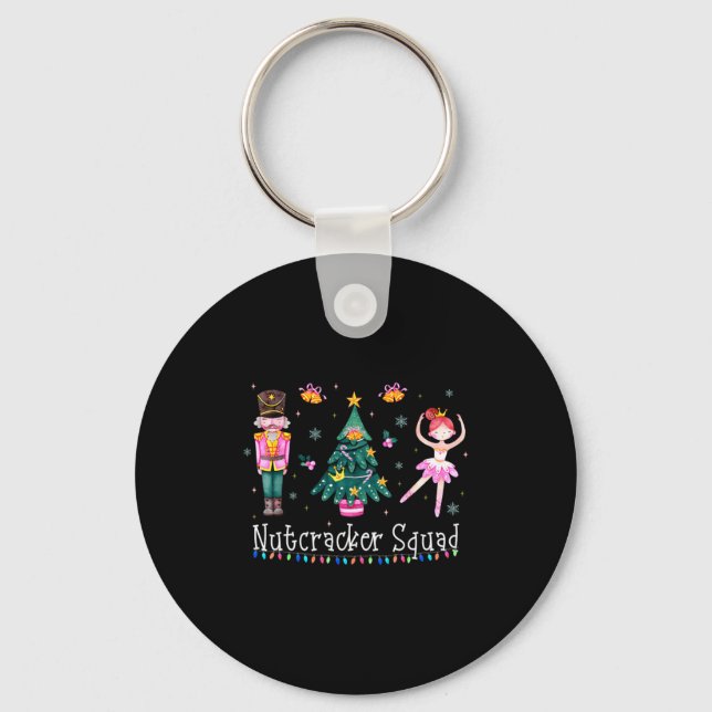 Christmas Nutcracker Squad Ballet Dance Women Kids Nyckelring (Framsida)