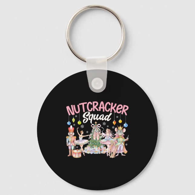 Christmas Nutcracker Squad Ballet Family Matching  Nyckelring (Framsida)