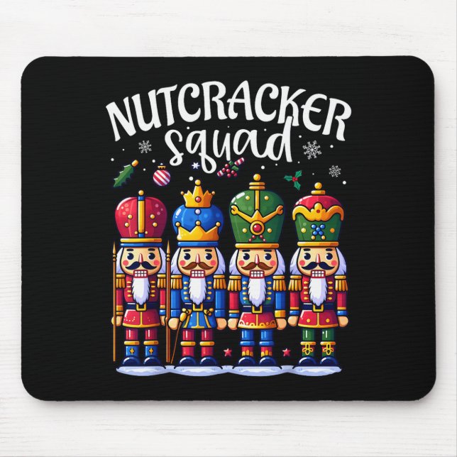 Christmas Nutcracker Squad Pajama Winter Holiday T Musmatta (Framsidan)