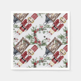 Christmas nutcrackers and lanterns pappersservett