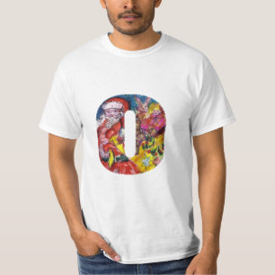 CHRISTMAS O BREV / SANTA MED GIFTS MONOGRAM T SHIRT