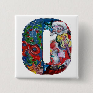 CHRISTMAS O BREV / SANTA MED VIOLIN MONOGRAM KNAPP