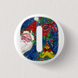 CHRISTMAS O BREV / SANTA RED RIBBON MONOGRAM KNAPP