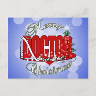 CHRISTMAS Oftalmolog ÖGA DOKTOR Helg Vykort