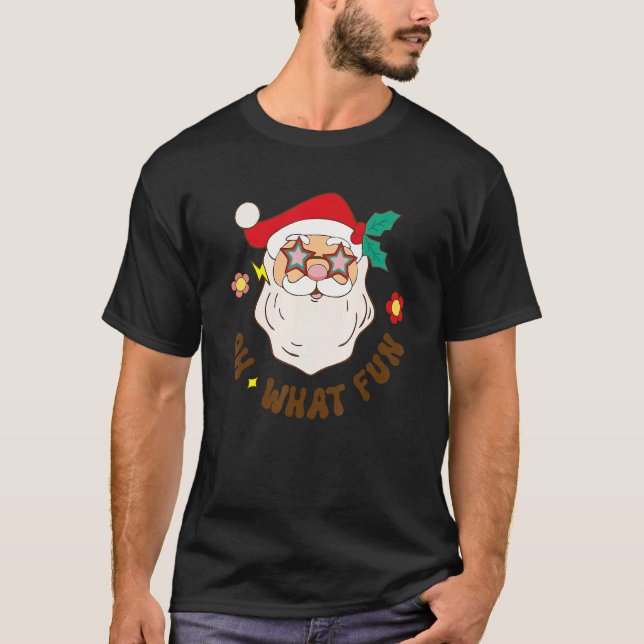 Christmas Oh What Fun Christmas Tree Xmas Pajama P T Shirt (Framsida)