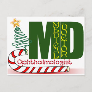 CHRISTMAS OPHTHALMOLOGIST HELG VYKORT