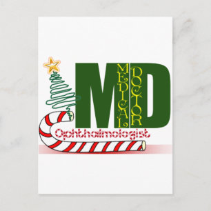 CHRISTMAS OPHTHALMOLOGIST HELG VYKORT