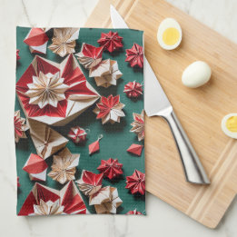 Christmas origami handicrafts 11 - KItcen Towel Kökshandduk