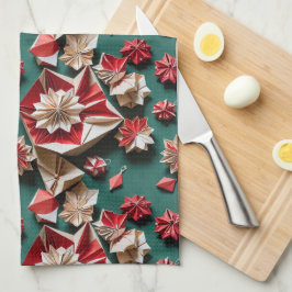 Christmas origami handicrafts 11 - KItcen Towel Kökshandduk