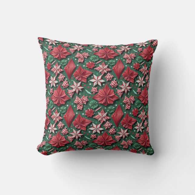 Christmas origami handicrafts 12 - Throw PIllow Kudde (Framsida)