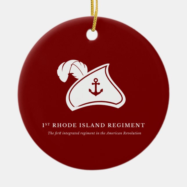 Christmas Ornament — 1st Rhode Island Regiment (Framsidan)