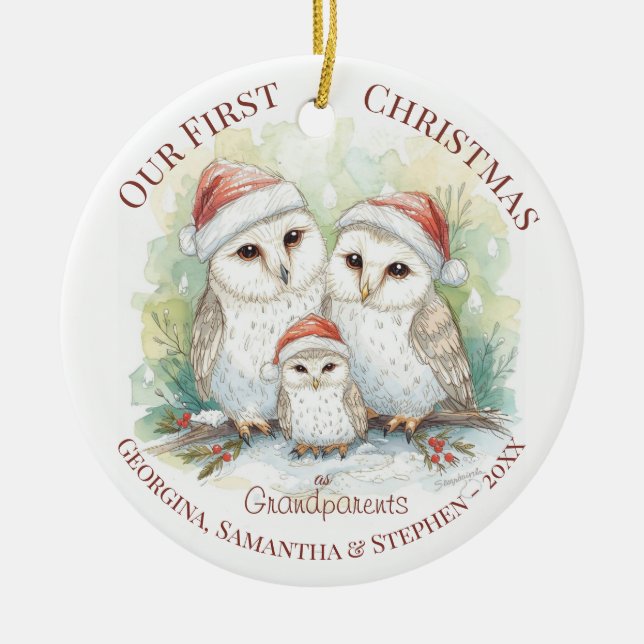 Christmas Ornament - First Christmas Grandparents (Framsidan)