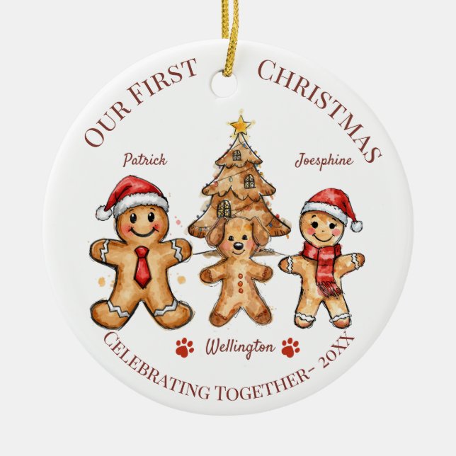 Christmas Ornament - First Christmas with our Dog  (Framsidan)