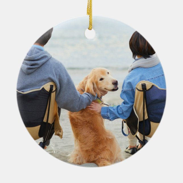 Christmas Ornament - First Christmas with our Dog  (Baksidan)