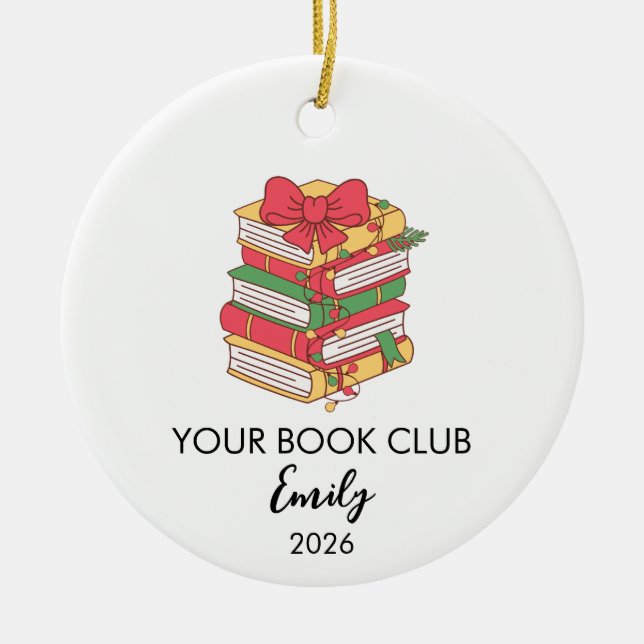 Christmas Ornament For Reader Librarian Teacher (Framsidan)