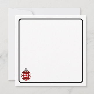 Christmas ornament note card anteckningskort