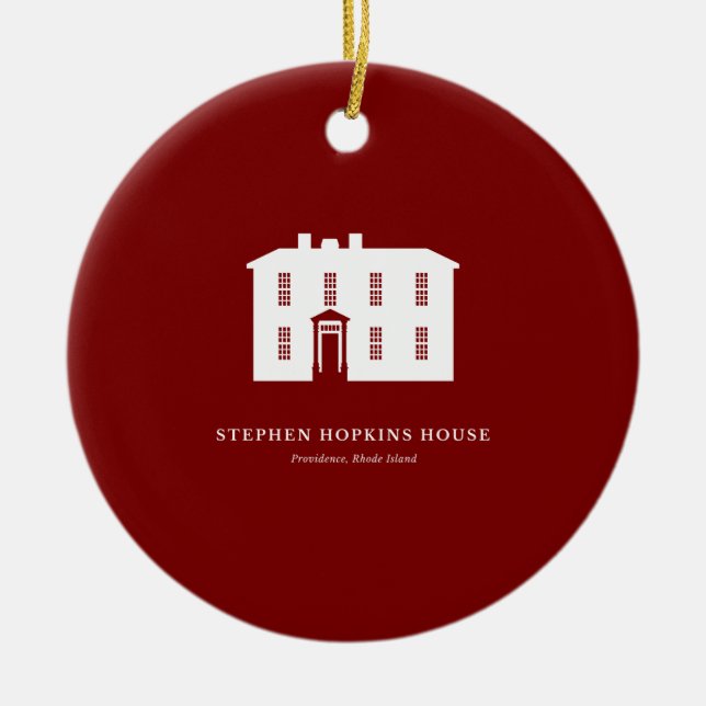 Christmas Ornament — Stephen Hopkins House (Framsidan)