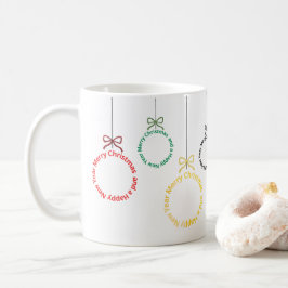 Christmas Ornaments Text Design Kaffemugg