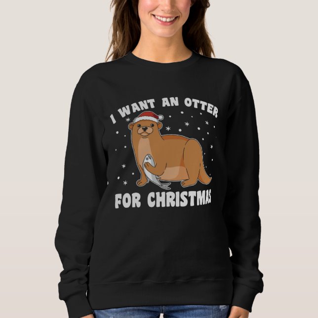 Christmas Otter Otter For All Christmas Otters T Shirt (Framsida)