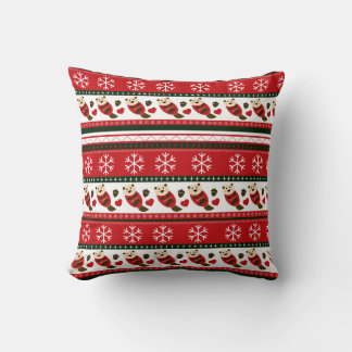 Christmas Otter Ugly Sweater Pattern Kudde