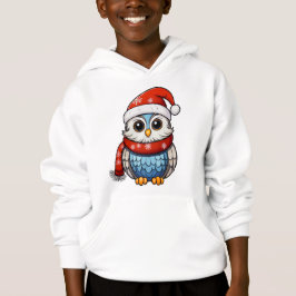 Christmas Owl – Festive Hoodie for Kids and Teens T Shirt