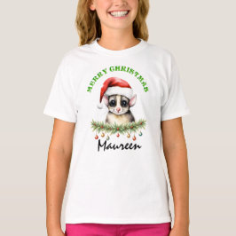 Christmas Oz Animals Sugar Glider Fam Match Girl's T Shirt