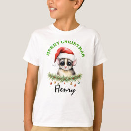 Christmas Oz Animals Sugar Glider Fam Matching Boy T Shirt