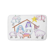 Christmas Pageant Shower Curtain