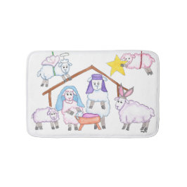 Christmas Pageant Shower Curtain Badrumsmatta