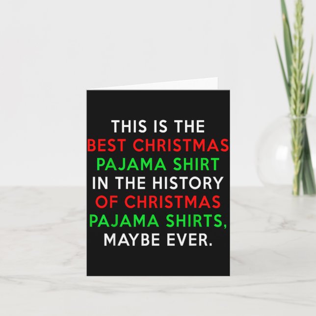 Christmas Pajamas Shirt - Fake News  Kort (Framsida)