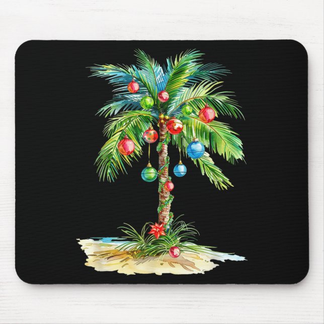 Christmas Palm Tree Light Hawaiian Trocal Xmas Men Musmatta (Framsidan)