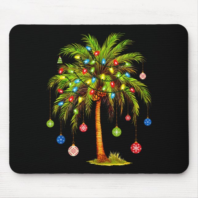 Christmas Palm Tree Light Hawaiian Trocal Xmas  Musmatta (Framsidan)