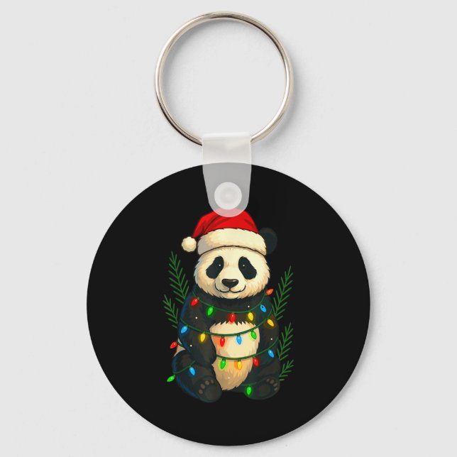 Christmas Panda  Nyckelring (Framsida)