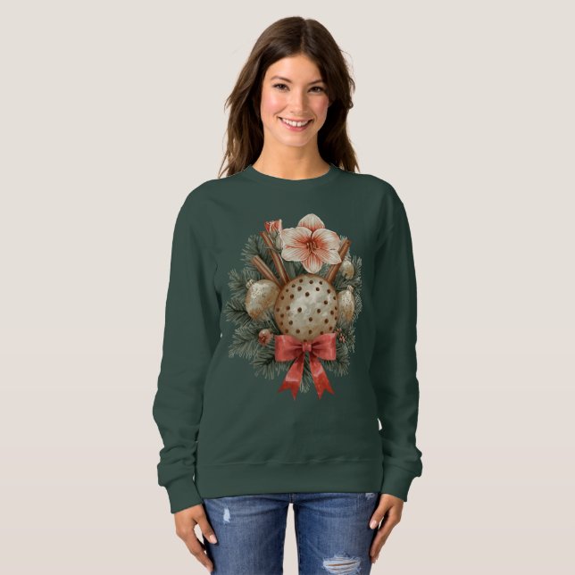 Christmas Panettone Arrangement T Shirt (Hel framsida)