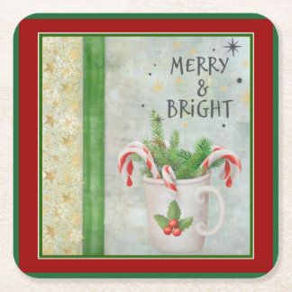 Christmas Paper Coaster Underlägg Papper Kvadrat